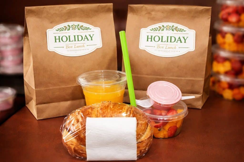 box lunch desayuno