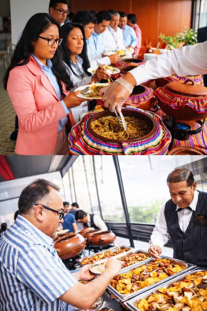 buffet criollo mozos